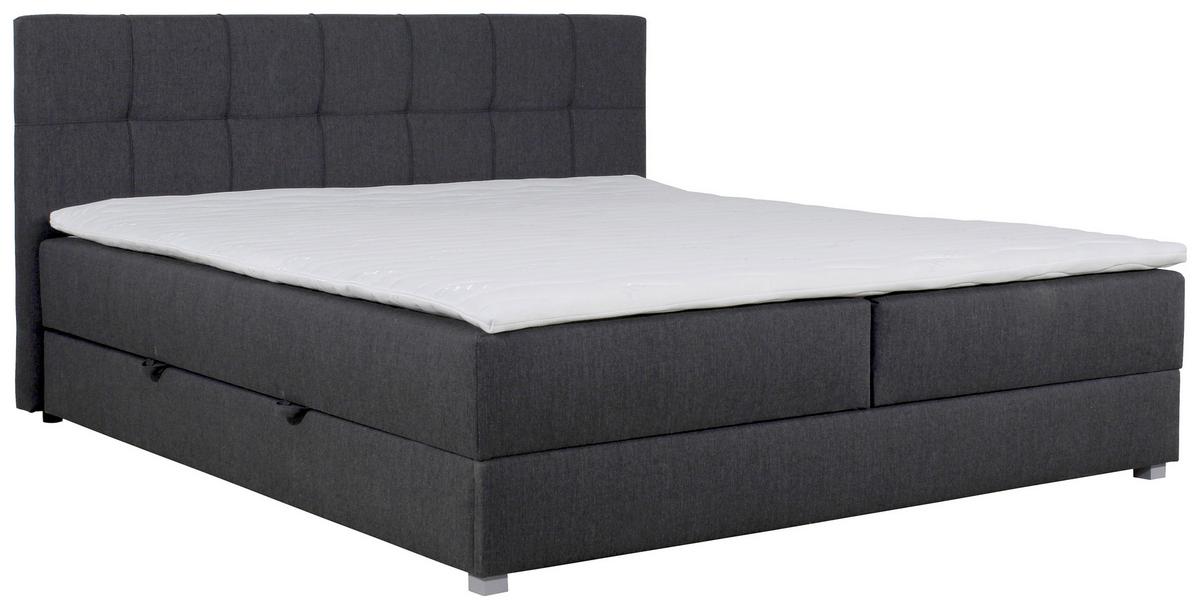Box Krevet Winner - srebrne boje/antracit, Moderno, tekstil (180/200cm) - Modern Living
