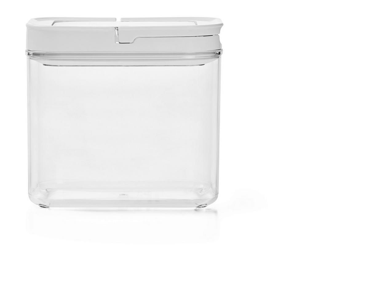 ZESTAW POJEMNIKÓW KUCHENNYCH SL080522A+SL080523A - biały/przejrzysty, Basics, tworzywo sztuczne - Homeware Profession.