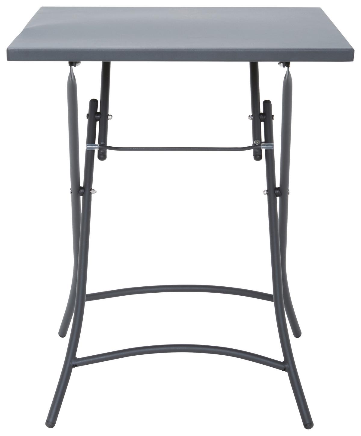 STÓŁ OGRODOWY SKŁADANY LEGANO -EXKLUSIV- - antracytowy, Konventionell, metal (60/60/72cm) - Ambia Garden