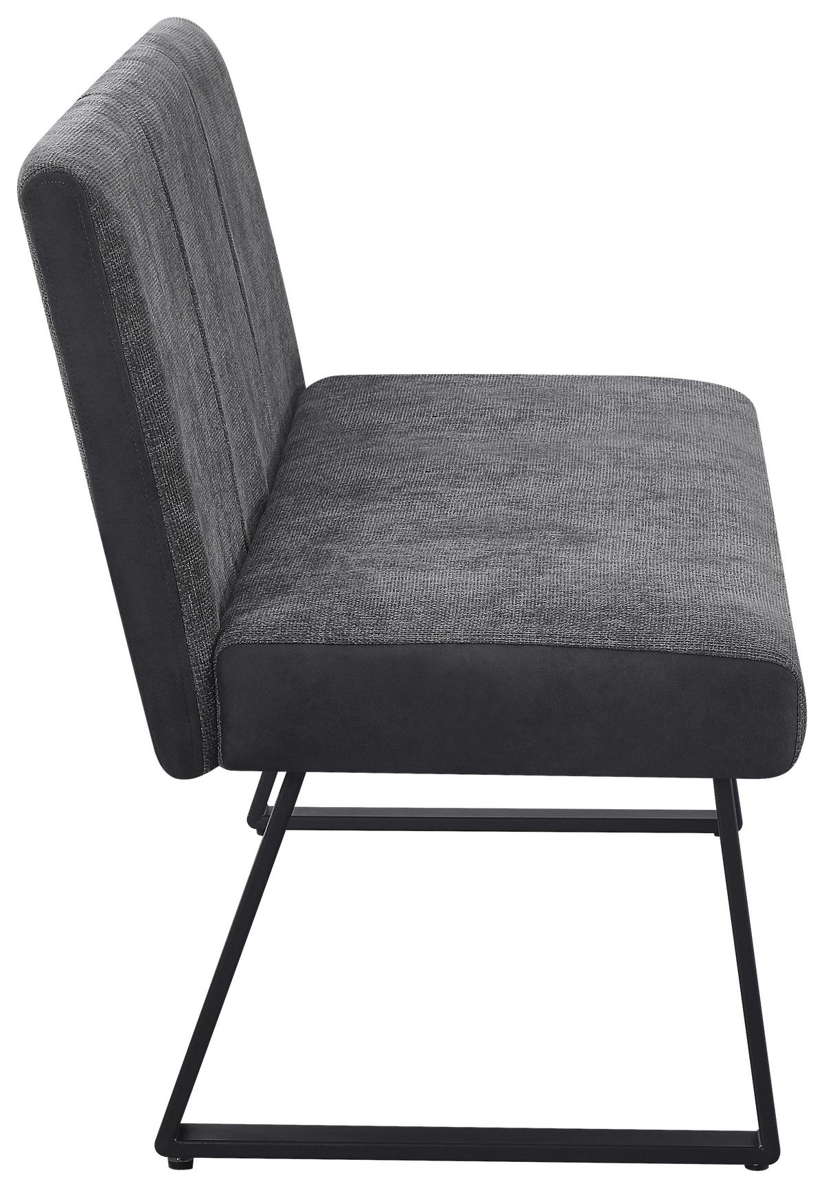 ŁAWKA CONSTANTIN  -EXKLUSIV- - czarny/szary, Konventionell, metal/tkanina (140/86/61cm) - Carryhome