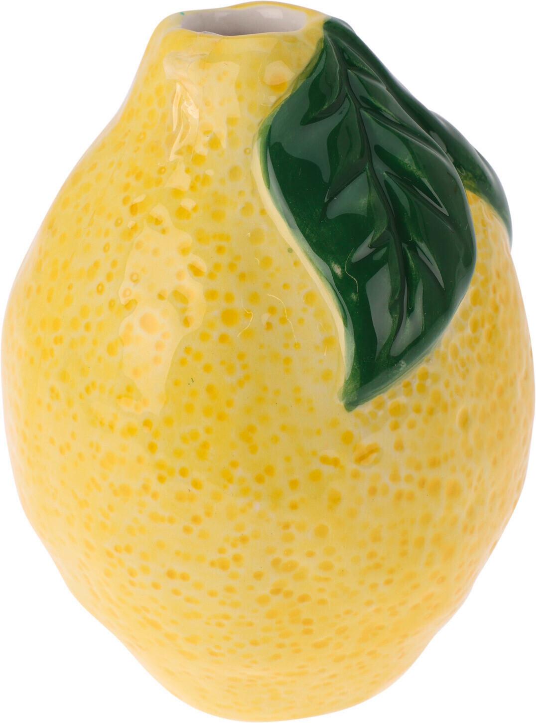 Váza Lemon - sárga, kerámia (8,5/10cm)