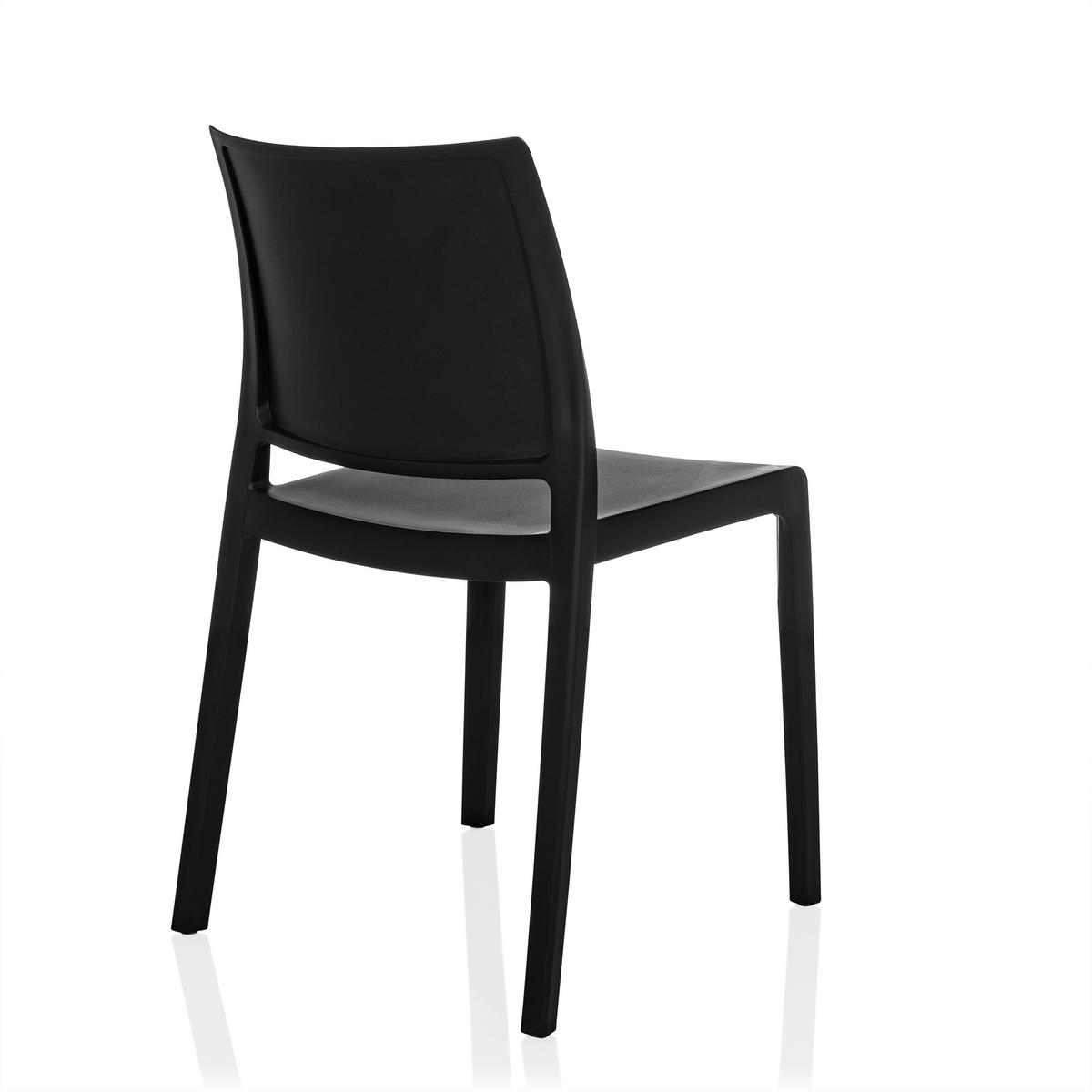 Stol T37 V, Črna - črna, Moderno, umetna masa (47/80/51cm) - MID.YOU