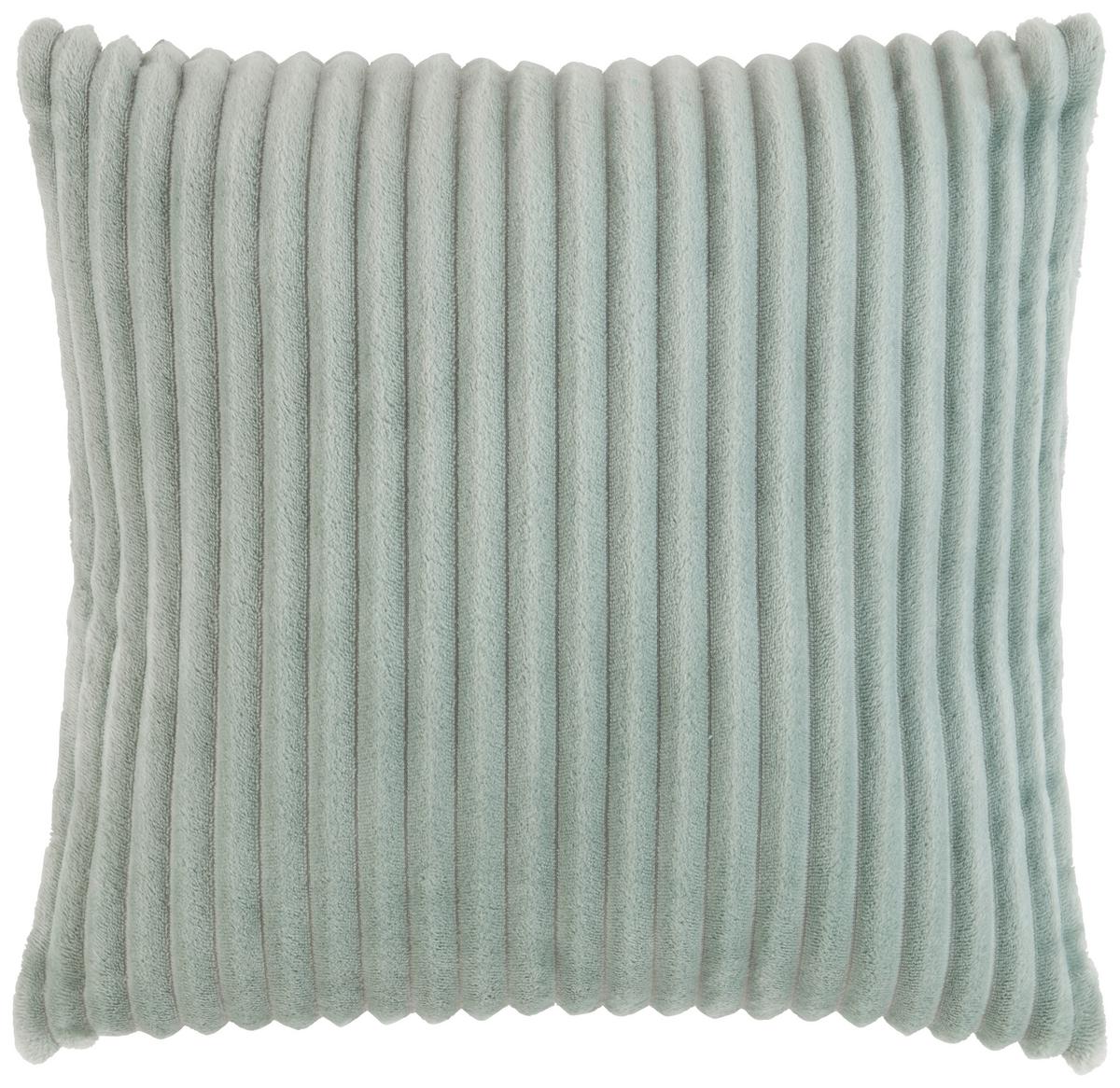 Zierkissen Cordi in Jadegrün ca. 45x45cm - Jadegrün, KONVENTIONELL, Textil (45/45cm) - Modern Living