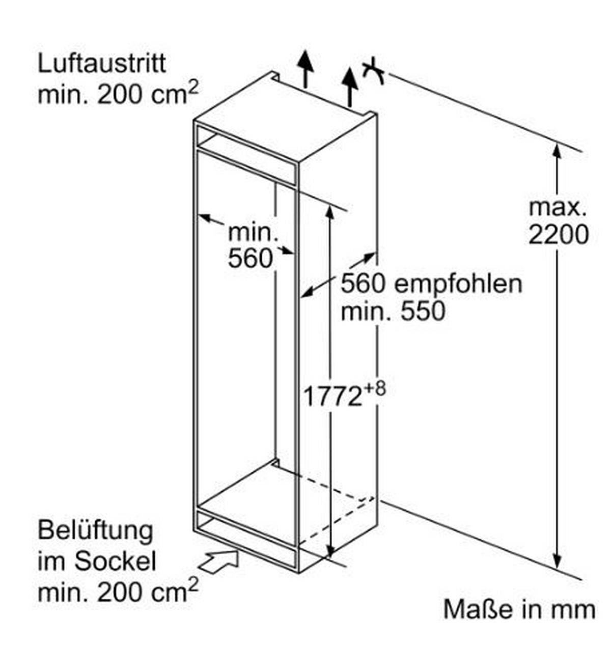 Kühl-Gefrier-Kombination KI5862FE0 in Weiss - Weiß, MODERN (54,1/177,2/54,8cm) - Neff