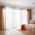 Perdea Cu Inele Tip Capsă Iceland - alb, textil (140/245cm) - Modern Living Perdea Cu Inele Tip Capsă Iceland - alb, textil (140/245cm) - Modern Living