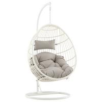 HÄNGESESSEL VIGA - Weiß, KONVENTIONELL, Holz (95/196/95cm) - Gardenson