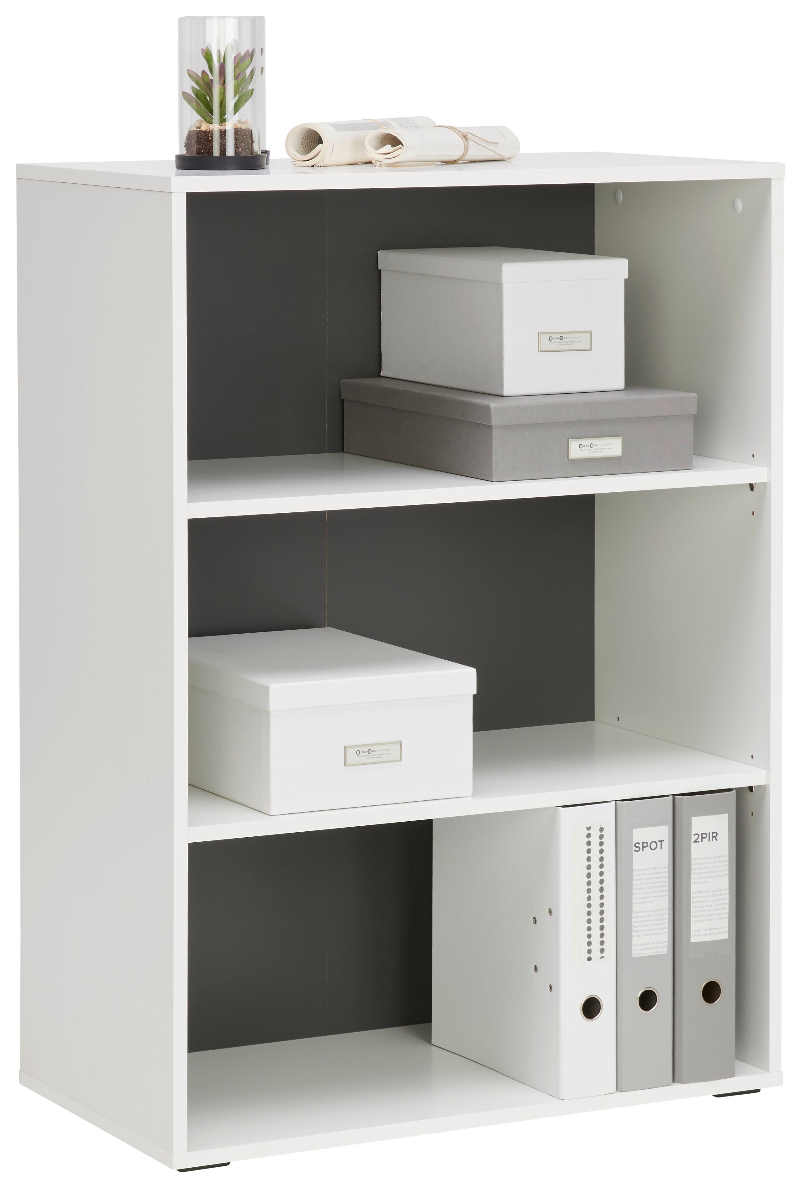 REGAŁ AVANTI - antracytowy/biały, Basics, materiał drewnopochodny/tworzywo sztuczne (75/103,8/40cm) - MID.YOU