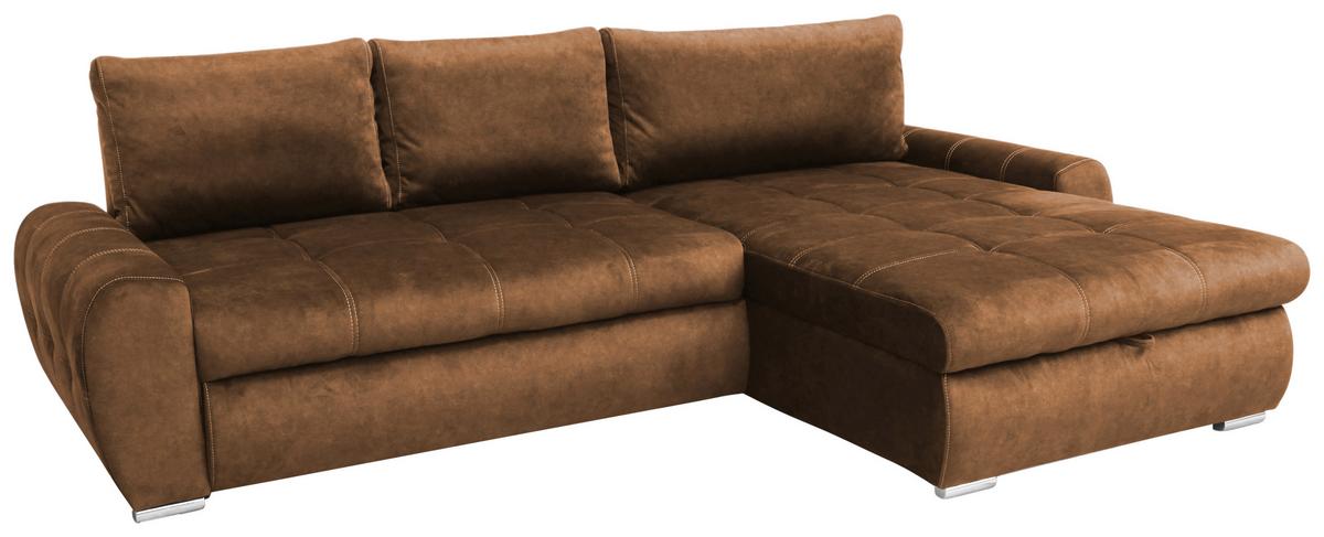 Kutna Garnitura Solar - bijela/tamno narančasta, Moderno, drvo/metal (277/175cm) - Modern Living