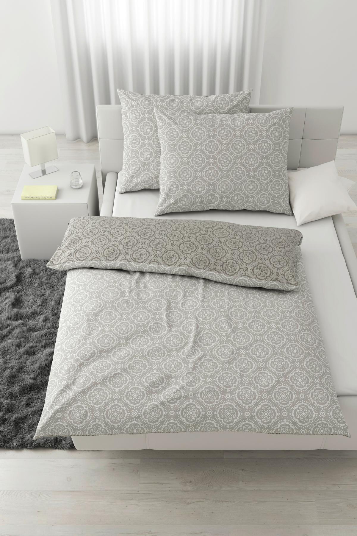 Lenjerie de pat Ethno cca. 200x220/2x50x70 cm - gri deschis, Lifestyle, textil (200/220cm) - Mömax