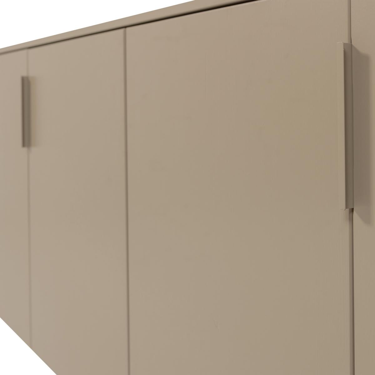Sideboard Gunnar Schlammfarben B: 201 cm - Schlammfarben/Schwarz, Design, Holz/Metall (201/85/44cm) - Livetastic