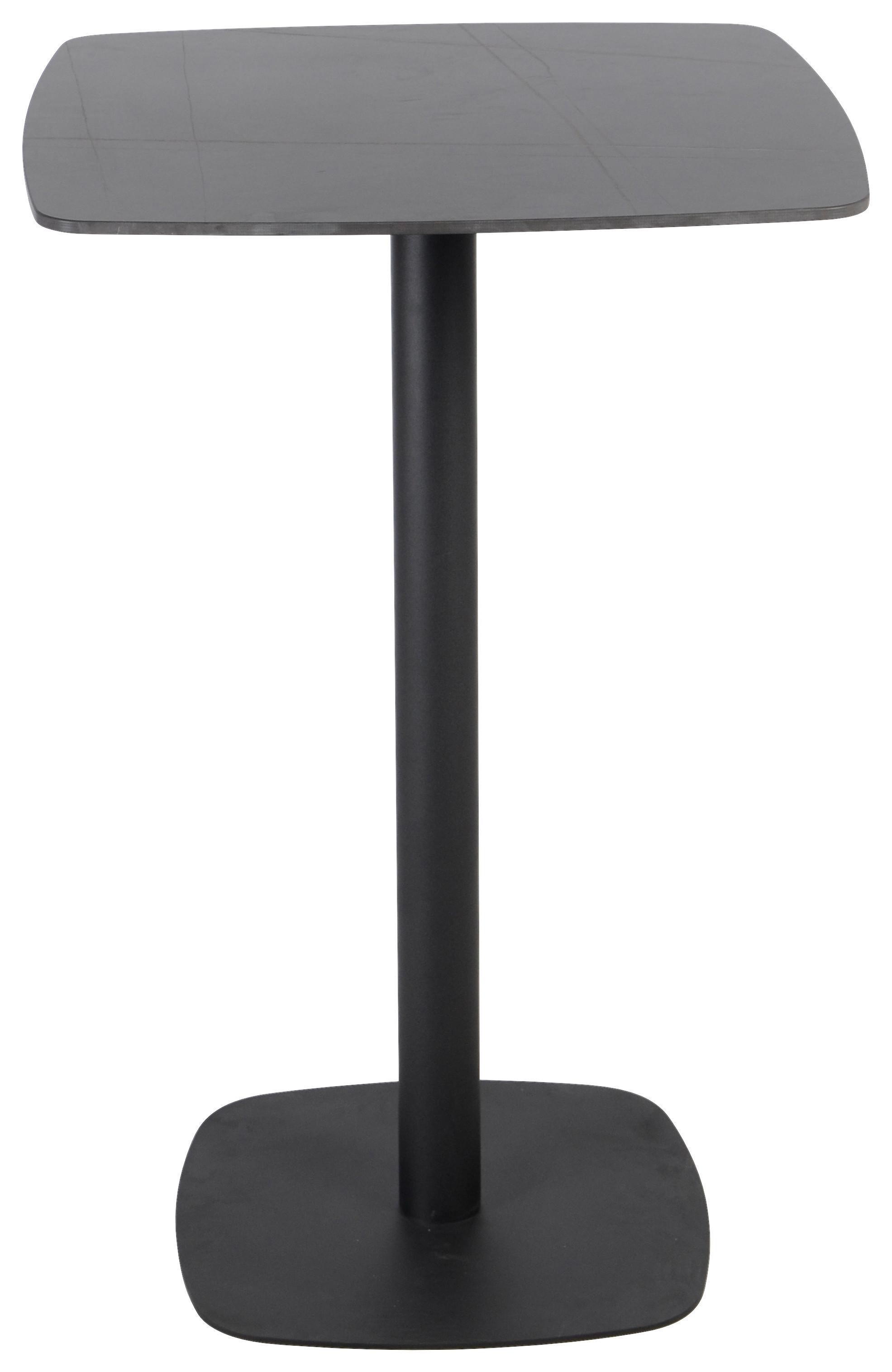 Bartisch Leo Schwarz - Schwarz, MODERN, Keramik/Metall (70/105/70cm) - Mömax