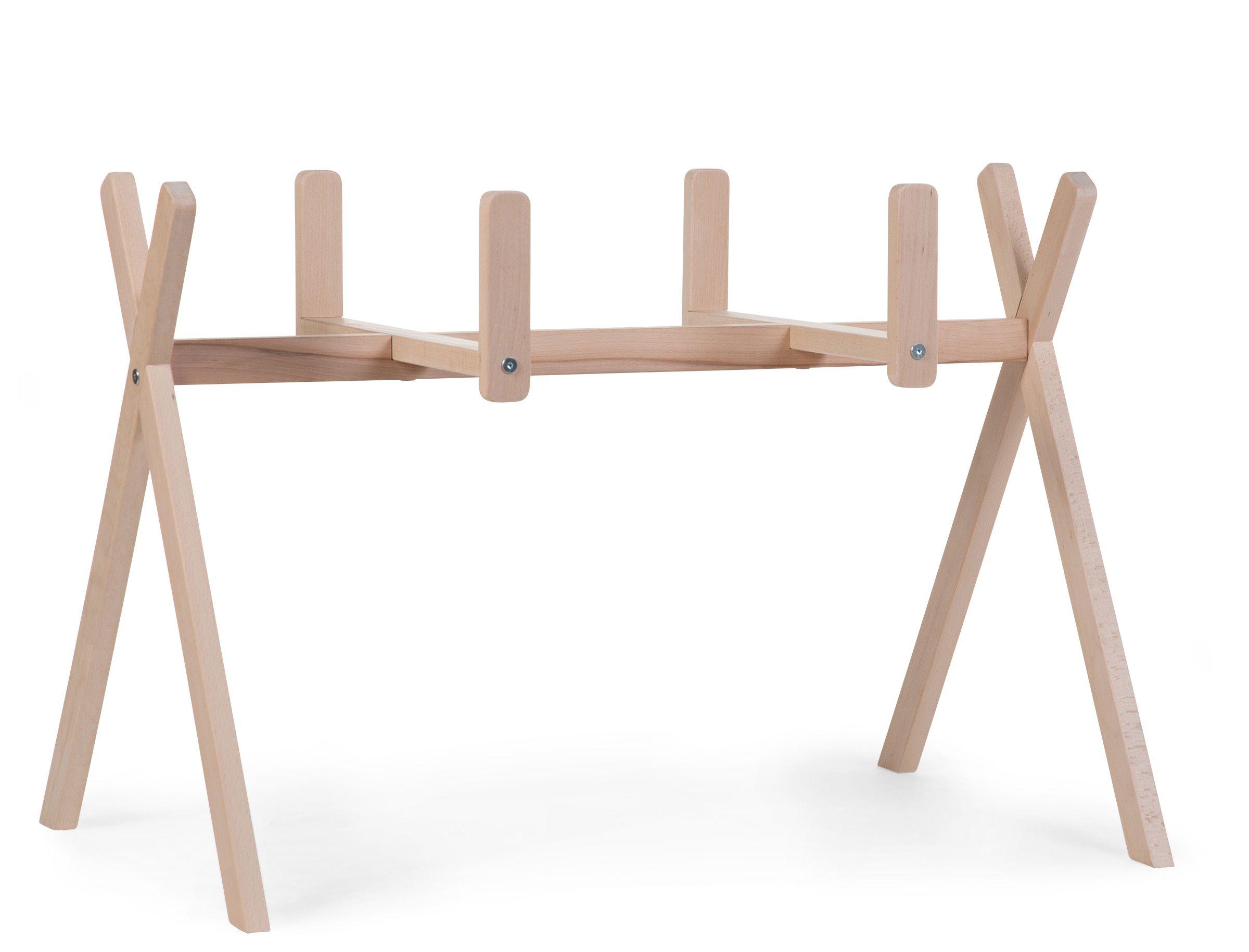 STELAŻ DO KOŁYSKI TIPMBSN - kolor bukowy, Trend, drewno (87/52/60cm) - Childhome