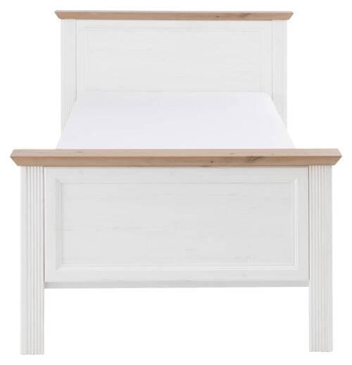 Klasični Krevet Jasmin Ii - bijela/hrast Artisan, Lifestyle, drvni materijal/plastika (100/200cm) - Modern Living
