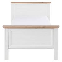 Klasični Krevet Jasmin Ii - bijela/hrast Artisan, Lifestyle, drvni materijal/plastika (100/200cm) - Modern Living