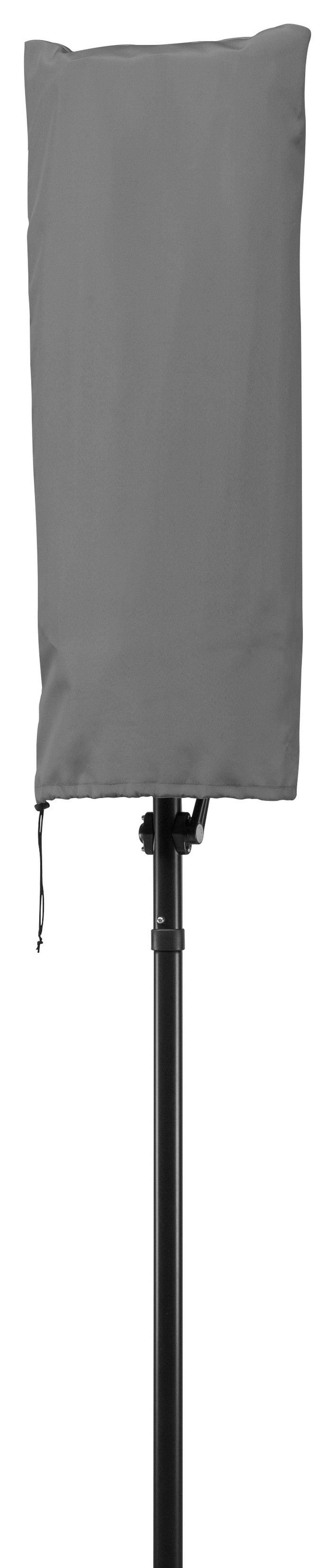 Doppelsonnenschirm Salerno ca.300x220x150cm Anthrazit - Anthrazit, Basics, Textil/Metall (300/220/150cm) - Schneider