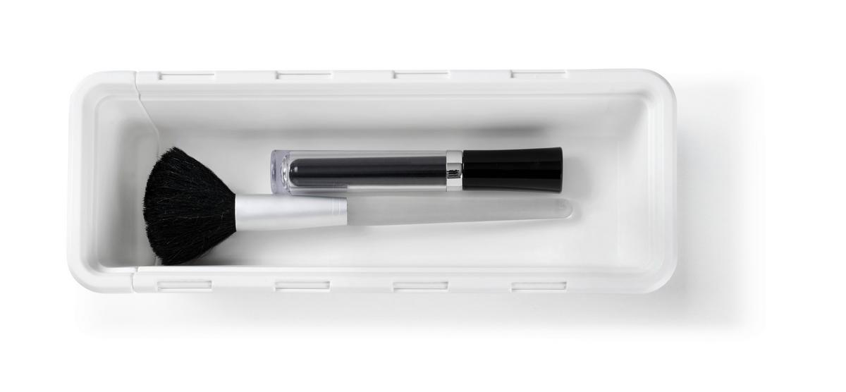 Schubladeneinteilung Vario S Weiß - Weiß, KONVENTIONELL, Kunststoff (12,5-17,5/9,5/6cm) - Mömax