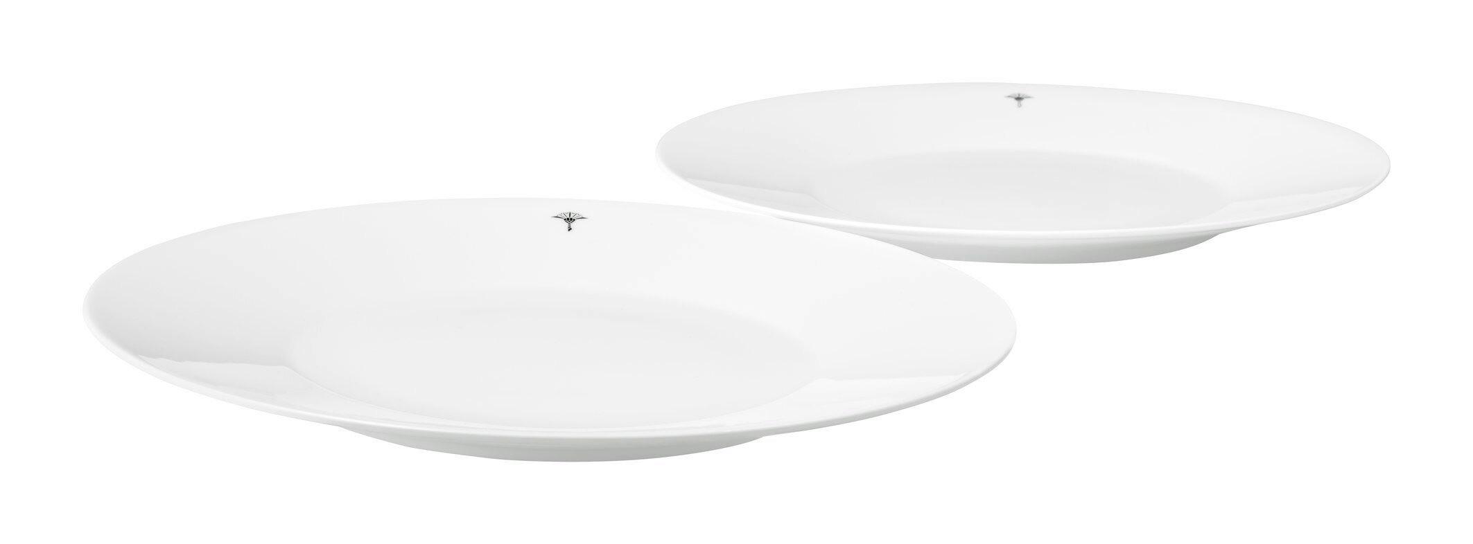 KOMPLET TALERZY OBIADOWYCH 13885-522007-28655 JOOP! - biały, Design, ceramika (28cm) - Joop!