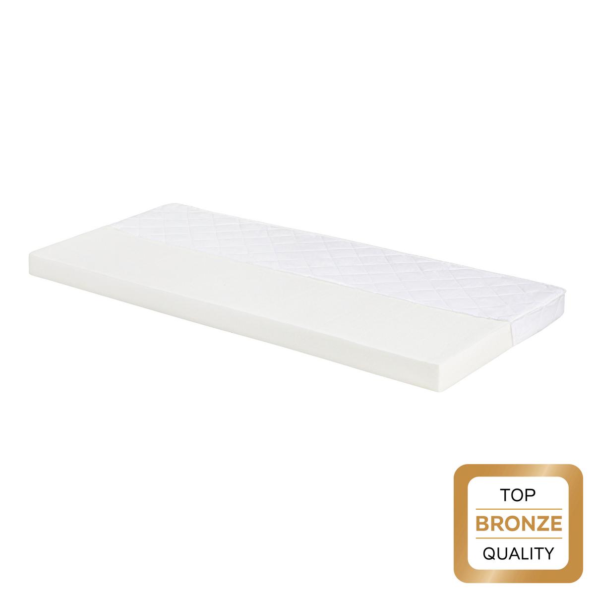 Rollmatratze Falum H2 ca. 90x200cm - Weiß, Textil (90/200cm) - Based