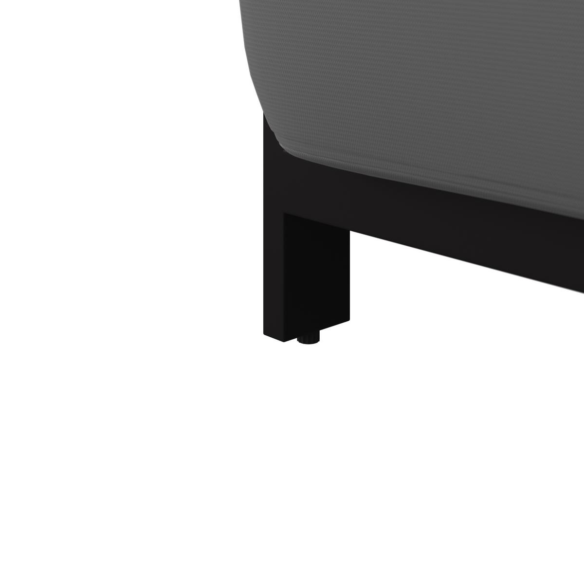 Kerti Garnitúra Mara - fekete/sötétszürke, Modern, műanyag/textil (186/61/76,5cm) - Bessagi Garden