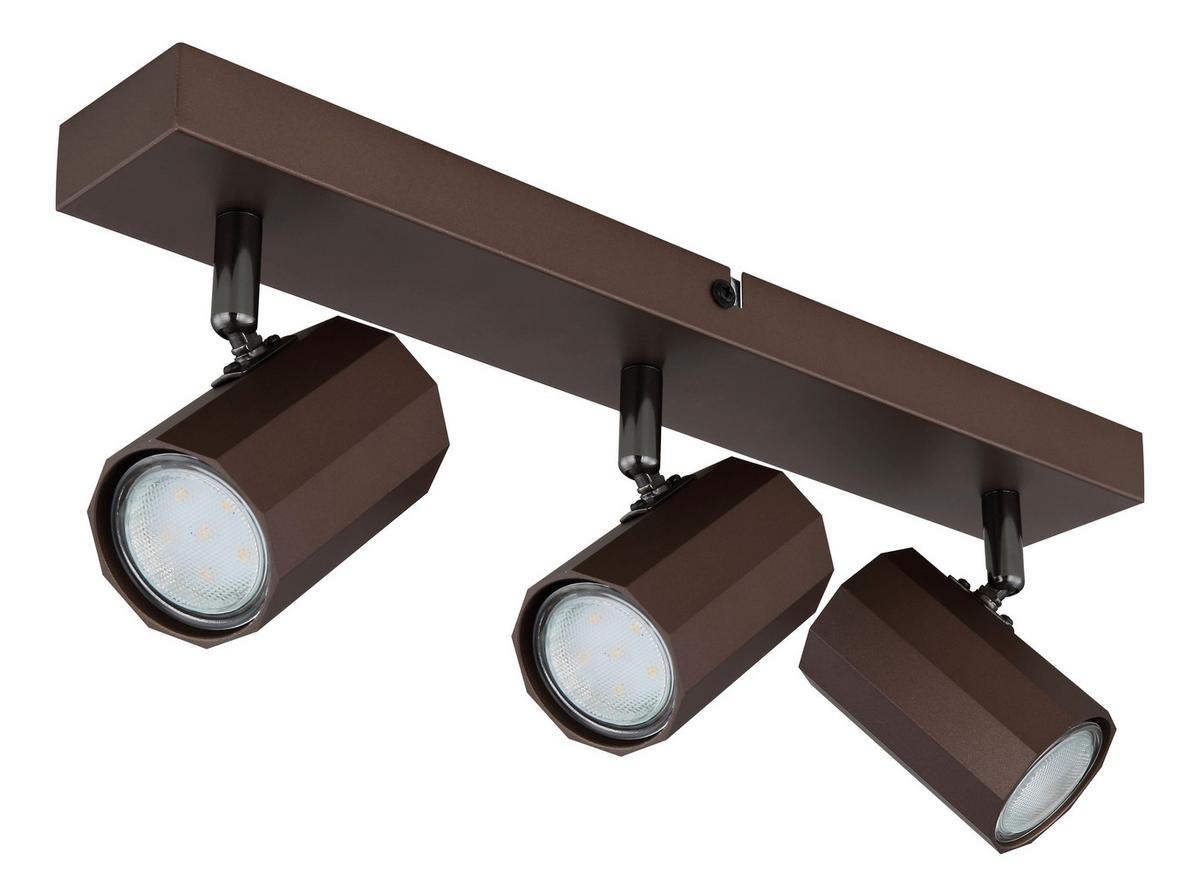 Strahler James Bronzefarben max. 25 Watt - Bronzefarben, Design, Metall (39/6/14,5cm) - Globo
