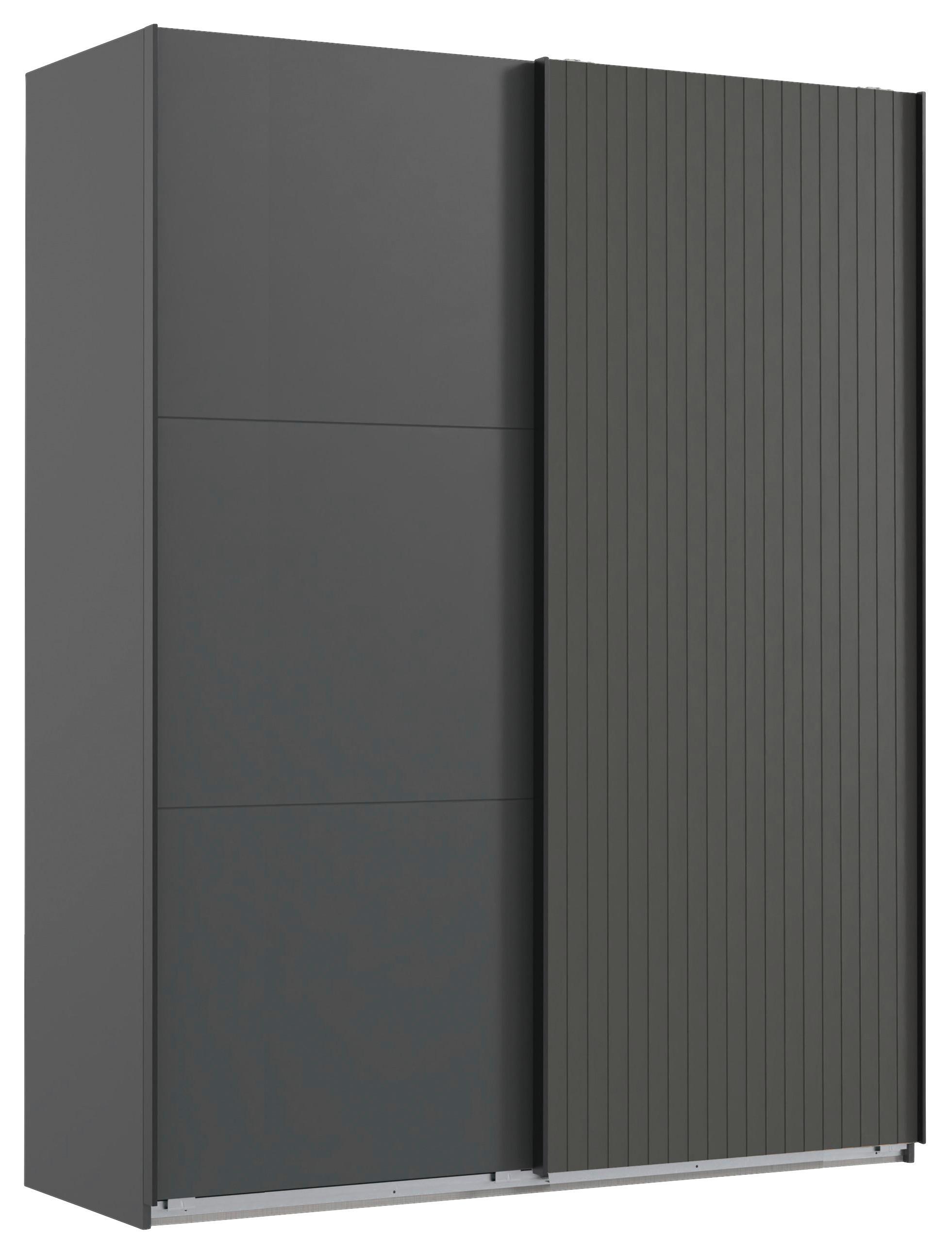 DULAP USI CULISANTE ANDORRA - grafit, Modern, material pe bază de lemn (200/216/65cm) - Modern Living