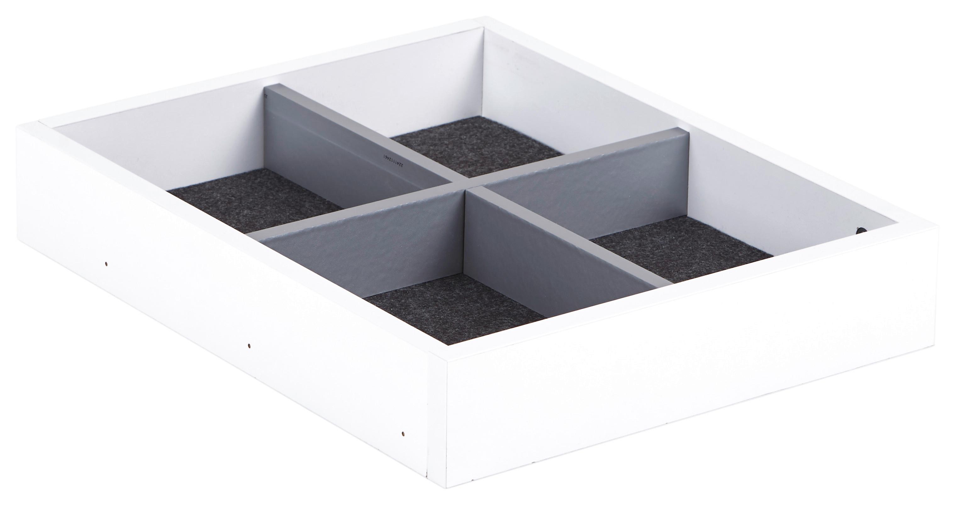 Schublade Unit In Weiss - Weiss, Modern, Holzwerkstoff (42,4/8/53cm) - Based