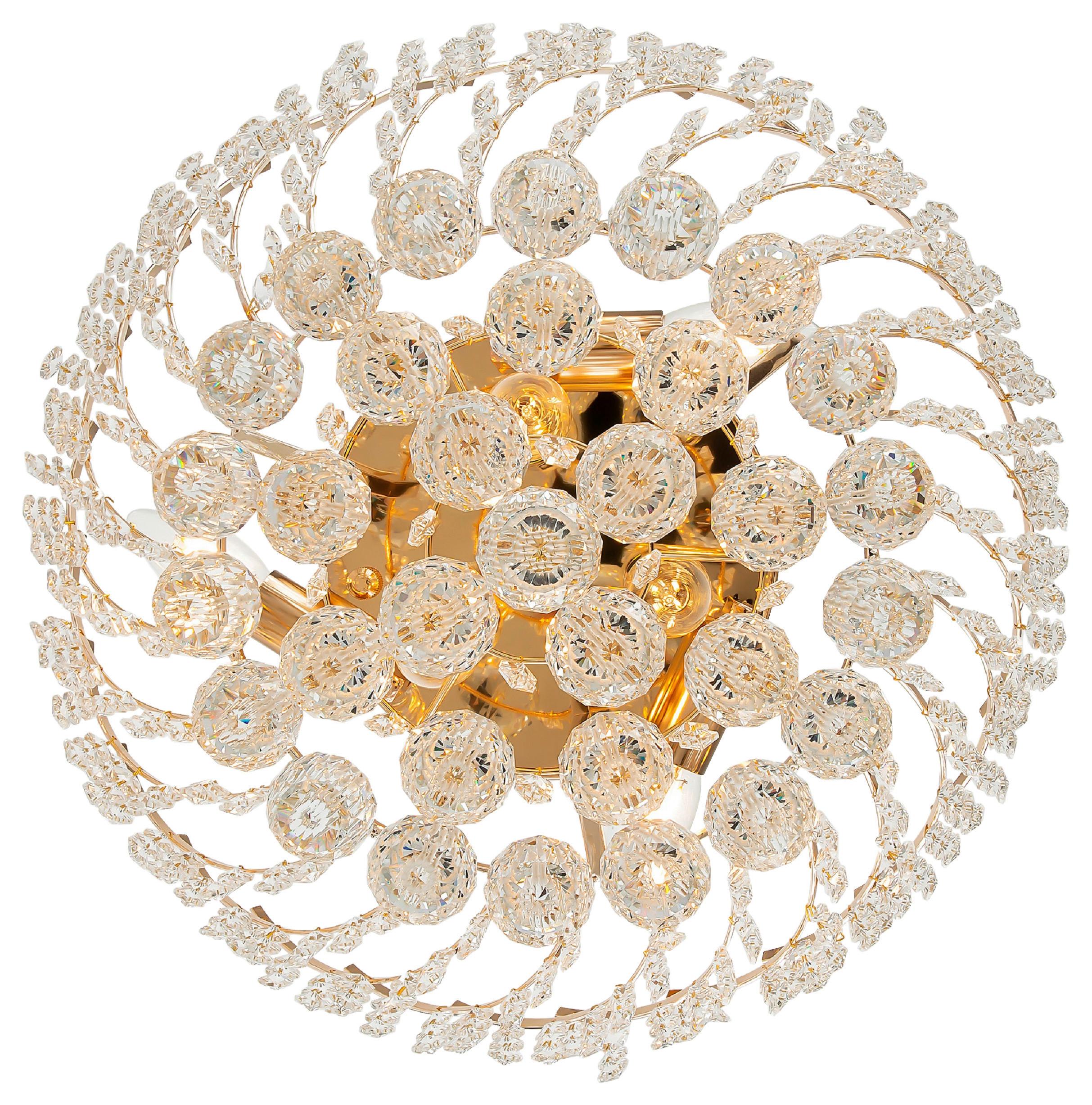 KRONLEUCHTER KAROLINA - Goldfarben, Trend, Glas/Metall (41/21,5/41cm) - MAYTONI