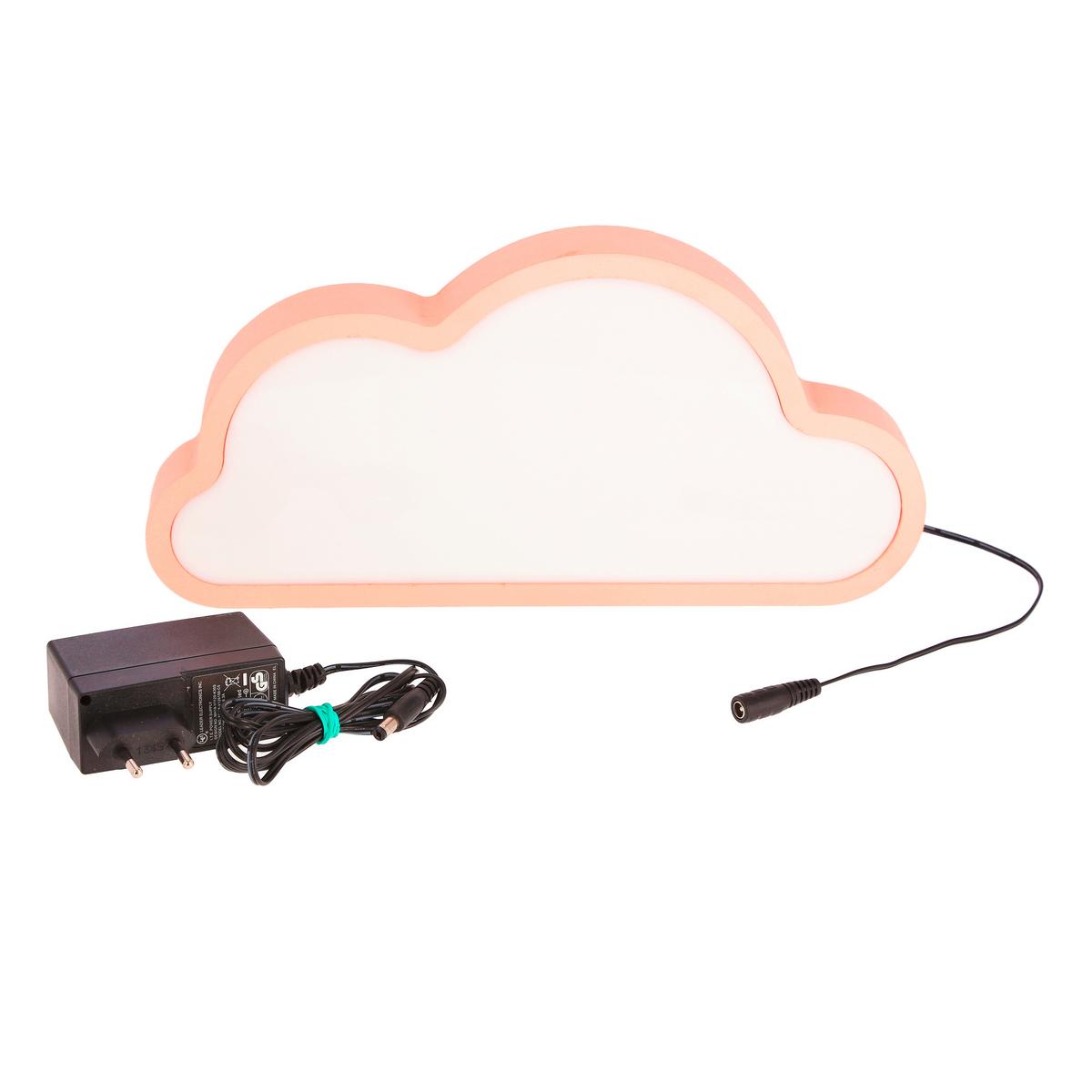 Dječja Stolna Svjetiljka Cloud - pink, Basics, drvni materijal/plastika (31/3.5/15cm)