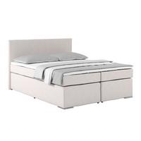 Boxspring Krevet Nero - boje pijeska/boje kroma, Konvencionalno, tekstil/metal (160/200cm) - Best Price