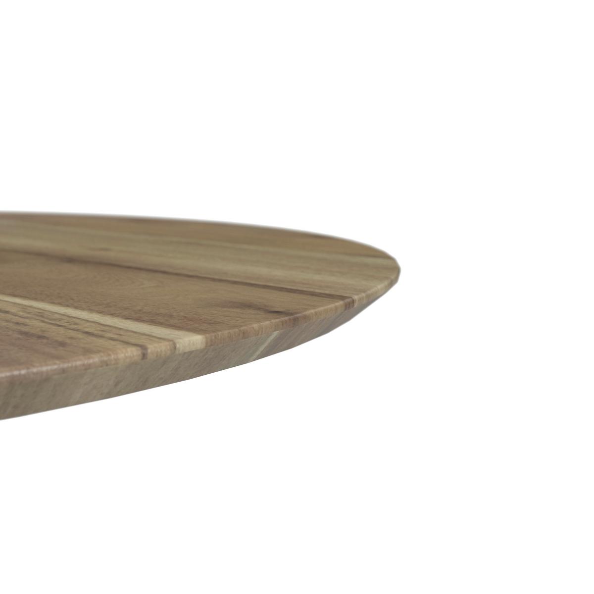 Esstisch rund Allegra in Holz Akazie massiv Ø ca. 120 cm - Akaziefarben, MODERN, Holz (120/76cm) - Bessagi Home