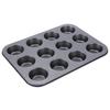 MUFFINSPLÅT BAKERY - 12 - grå, Klassisk, metall (35/26,5/3cm) - Mömax