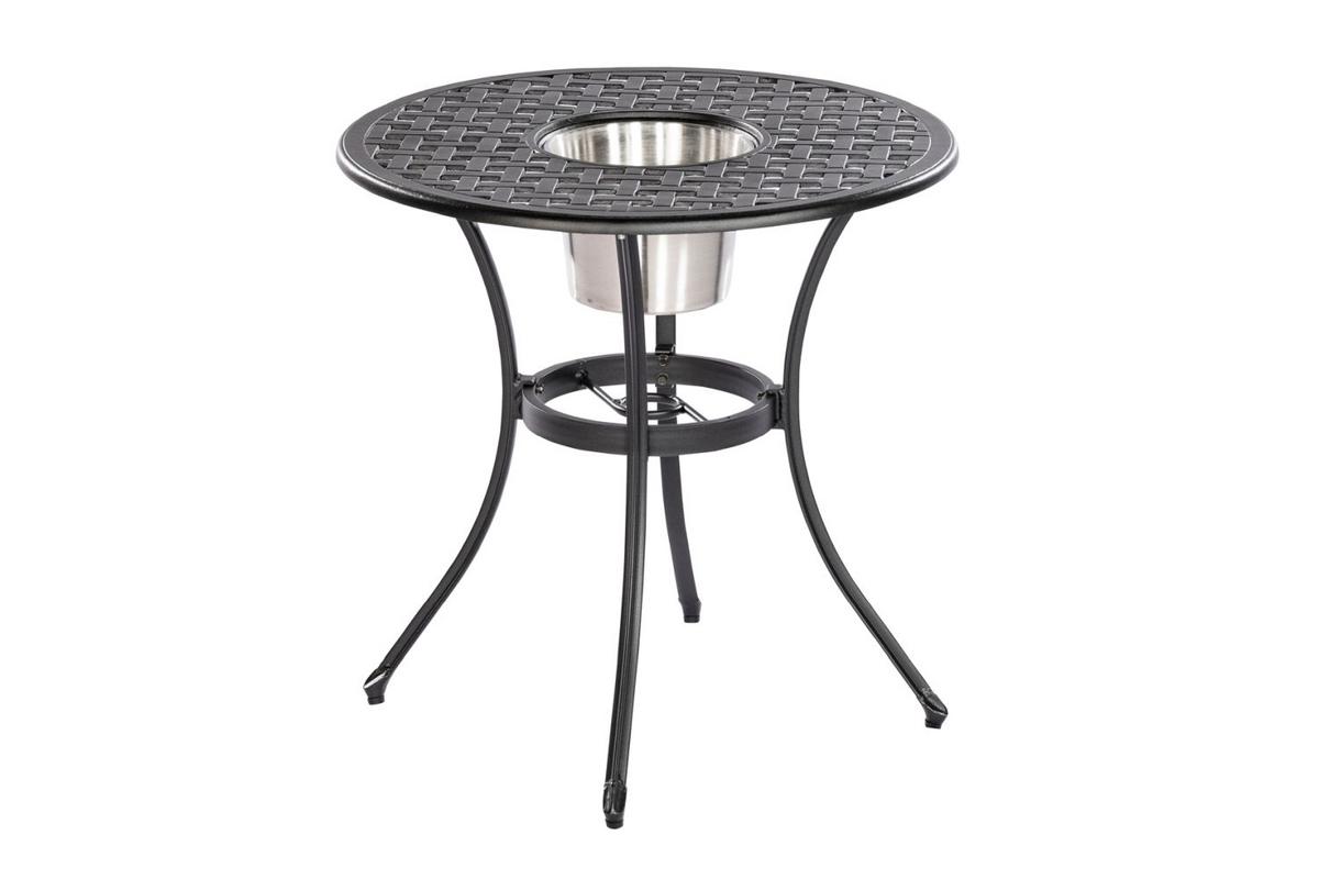 Vrtna Miza Ice, Aluminij, S Posodo Za Led - barve grafita, Romantika, kovina (70/70/70cm) - Gardenson