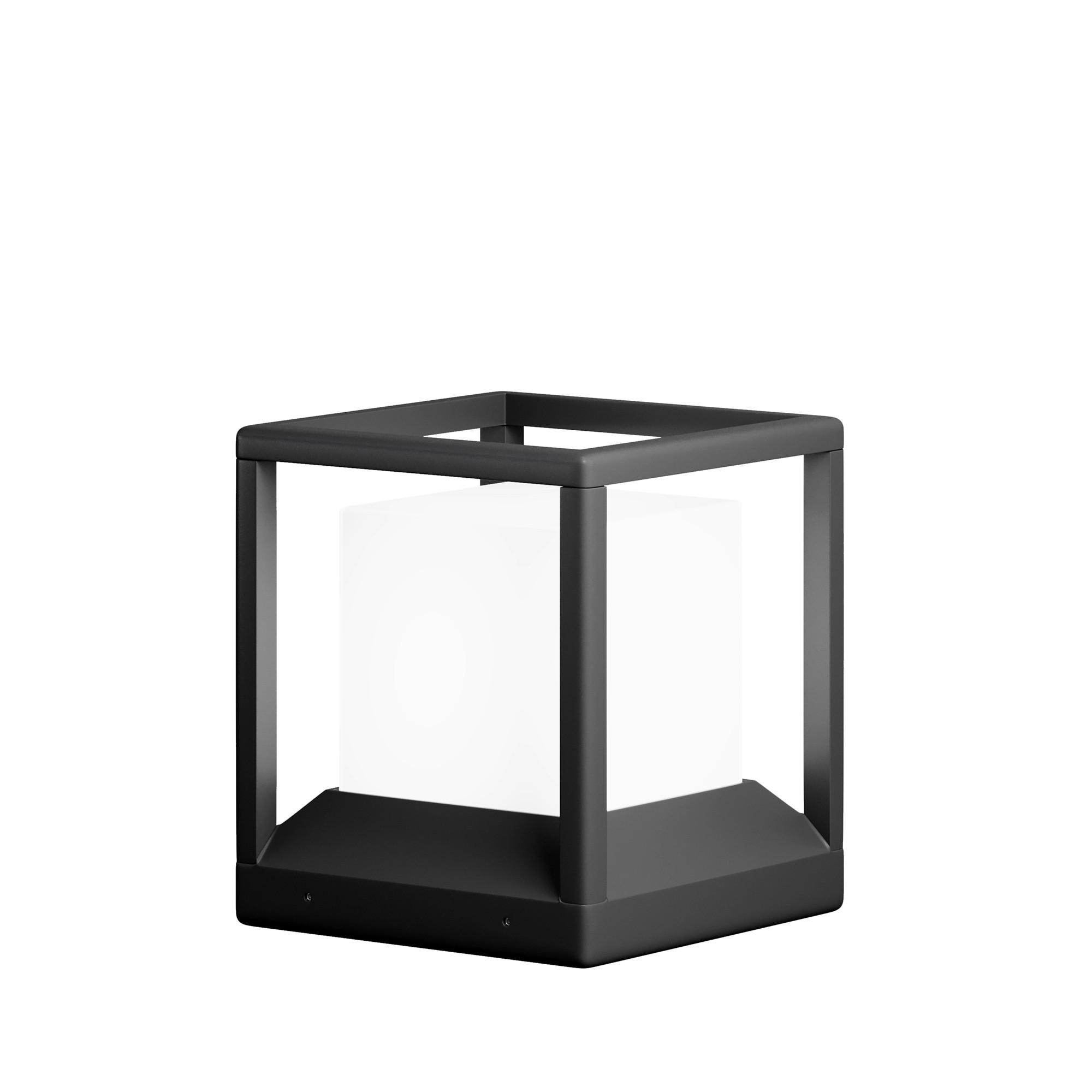 Wegeleuchte O455fl-01gf - Dunkelgrau, Design, Kunststoff/Metall (22,7/22,7/25,5cm) - MAYTONI