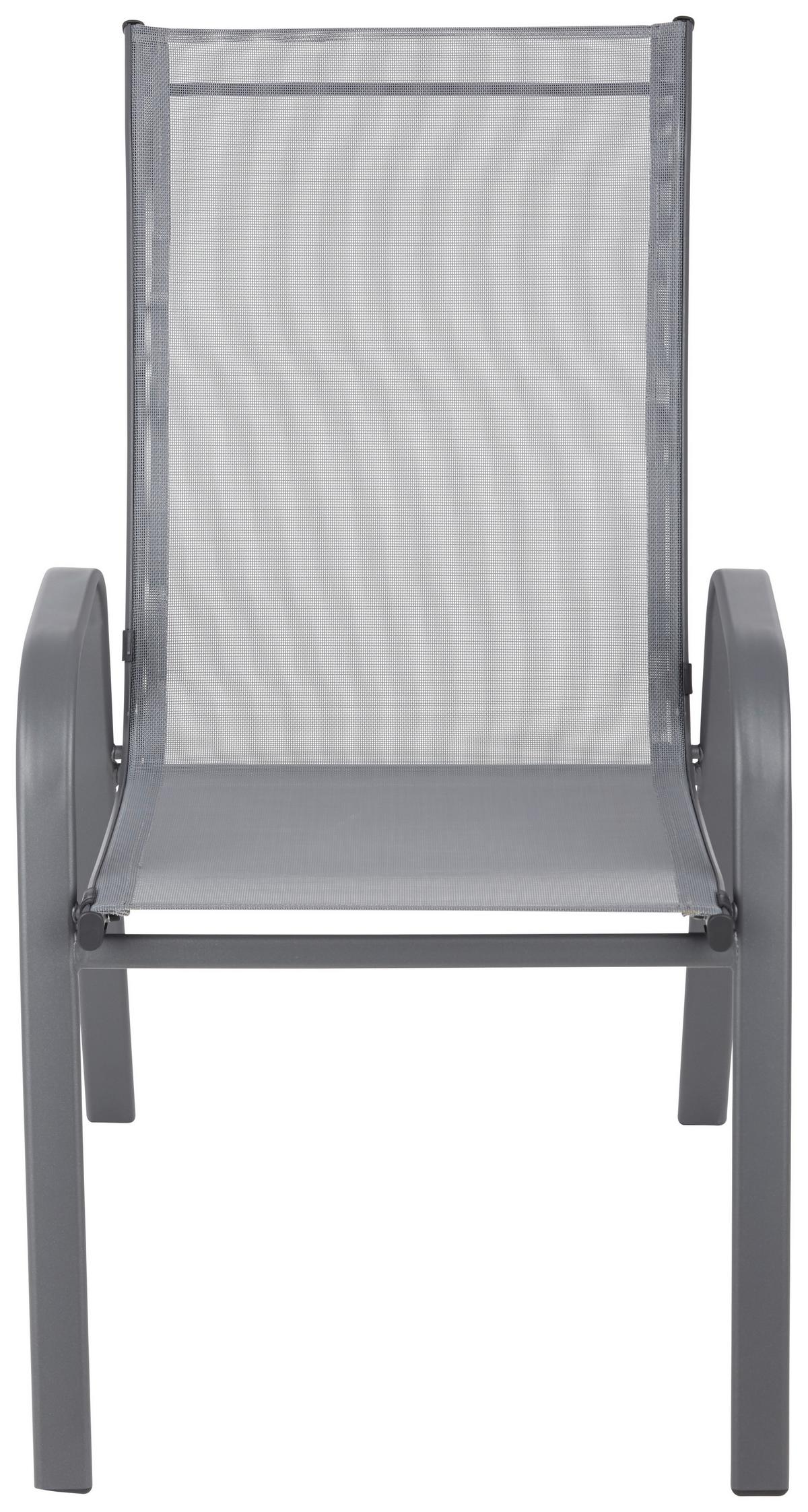 Scaun Stitch - gri închis/gri, Basics, metal/textil (54/92/73cm) - Mömax