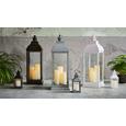 Laterna Manuela - S 3 Led-svečami - črna, Konvencionalno, umetna masa (24/71/24cm) - Mömax modern living