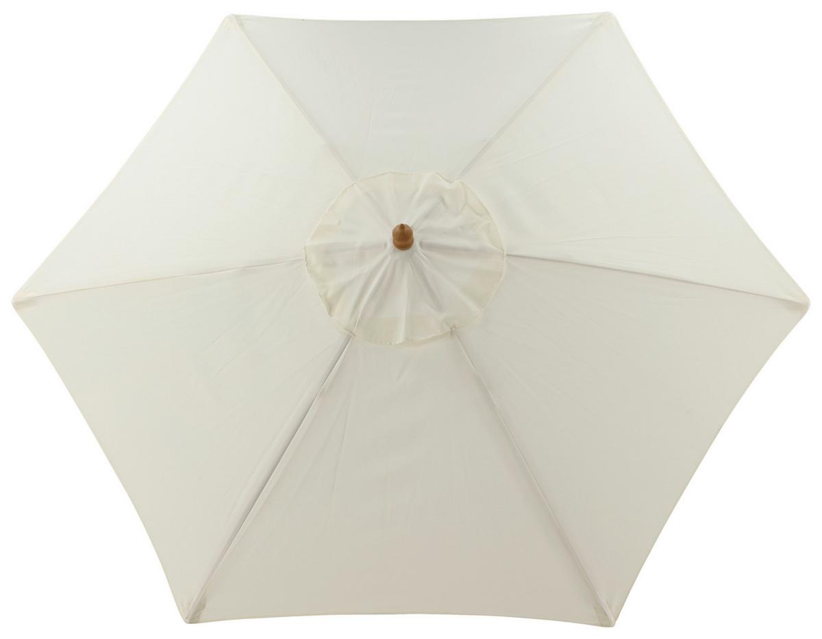 SONNENSCHIRM CORYPHO - Weiß, KONVENTIONELL (250/232cm) - Gardenson