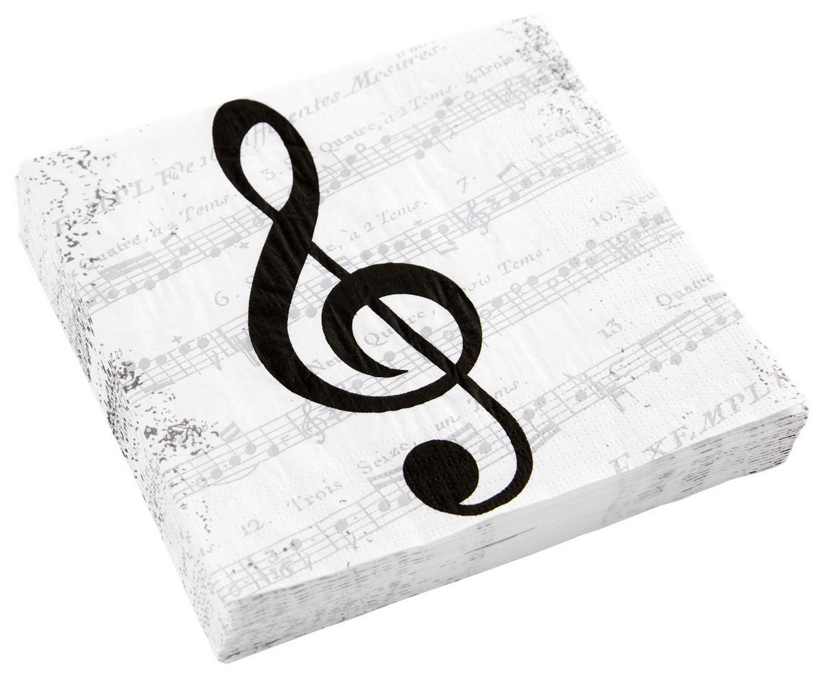 Salveta Kai - bijela/crna, papir (33cm)