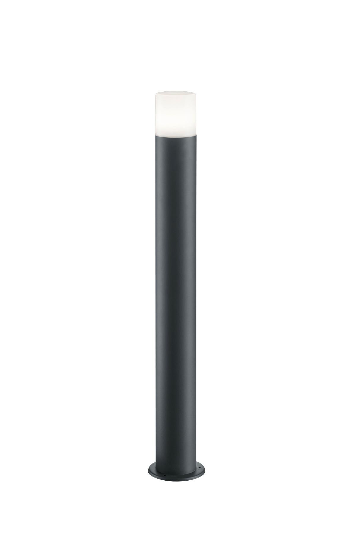 Wegleuchte Hoosic in Weiß/Anthrazit max. 28 Watt - Anthrazit/Weiß, Design, Kunststoff/Metall (8,5/80cm) - Trio Leuchten