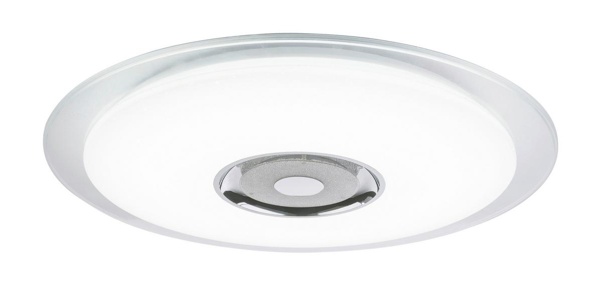 Stropna Led-svetilka Tune, S Sijalko - barve kroma/bela, Basics, kovina/umetna masa (60/6,1cm) - Globo