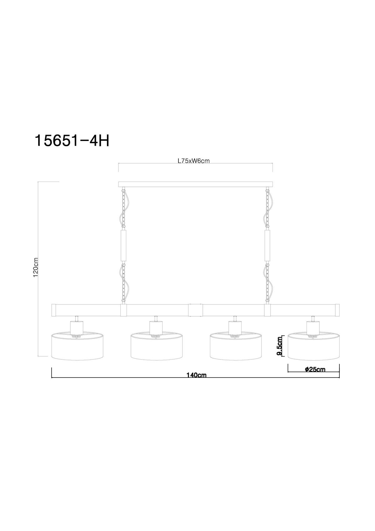 Hängeleuchte Rielly max. 60 Watt - Dunkelbraun/Goldfarben, Natur, Holzwerkstoff/Kunststoff (140/25/120cm) - Globo