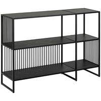 KOMODA STRINGTON - czarny, Design, materiał drewnopochodny/metal (120/83/35cm) - MID.YOU