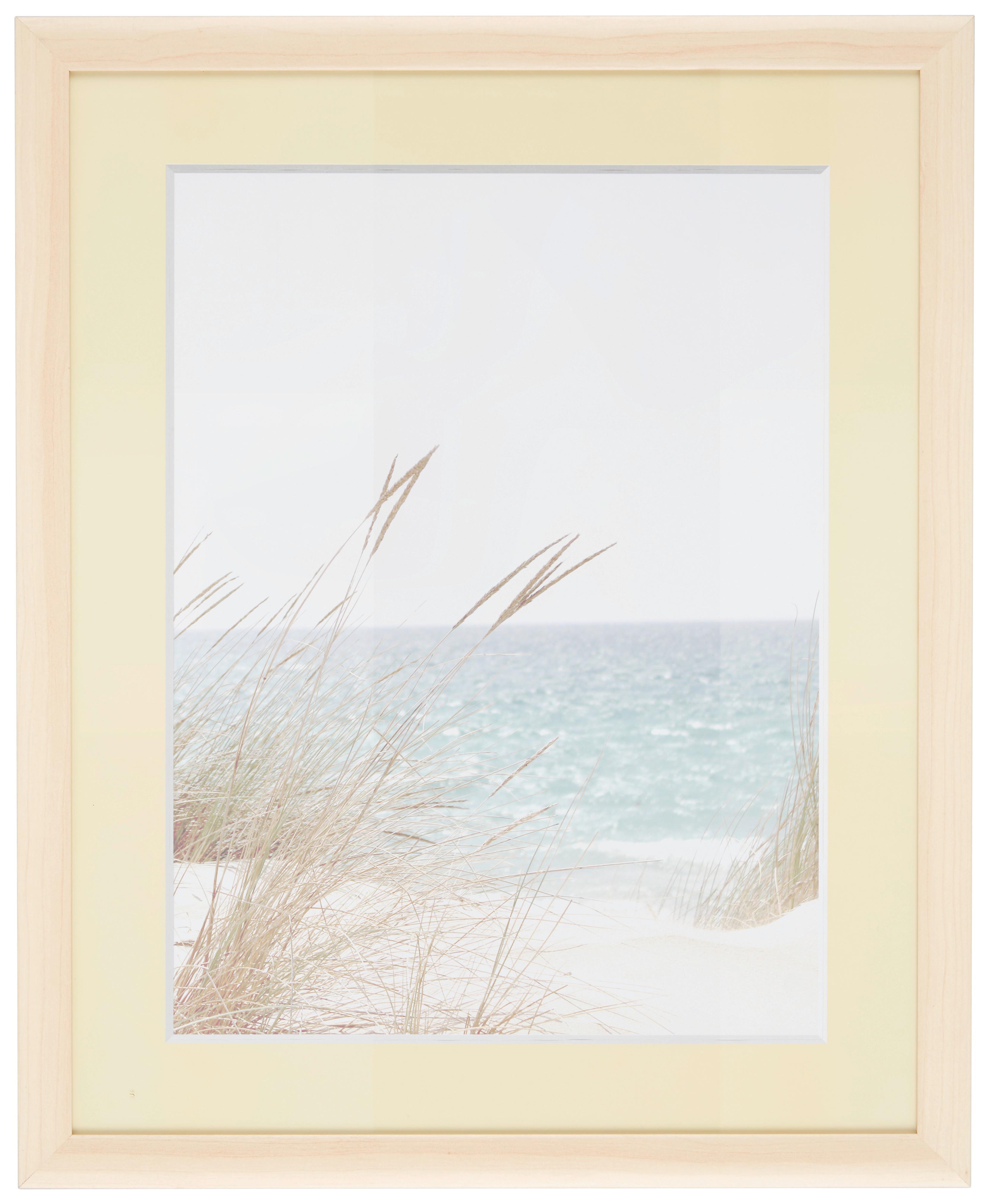 Bilderrahmen Anna aus Holz ca. 40x50cm - Naturfarben, Romantik / Landhaus, Holzwerkstoff (40/50cm) - Modern Living