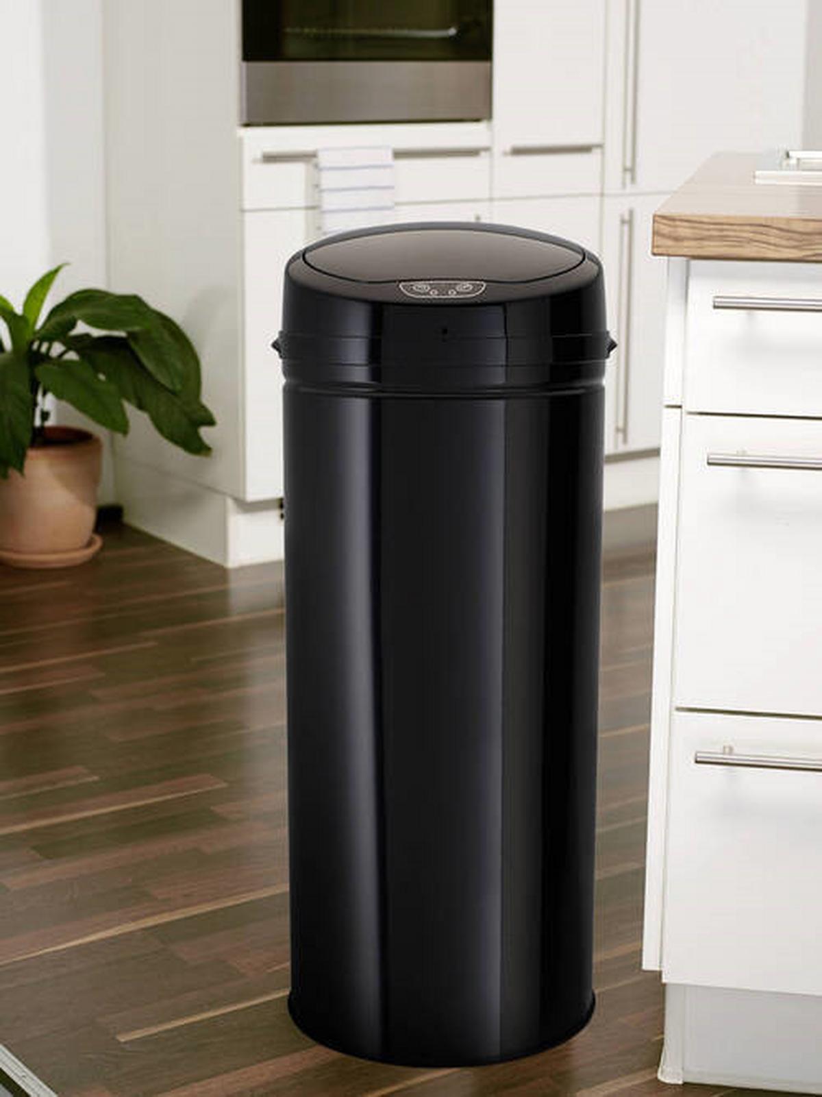 Coș gunoi Sensor cca. 42 l - negru, Trend, plastic/metal (31/31/79,5cm) - Echtwerk