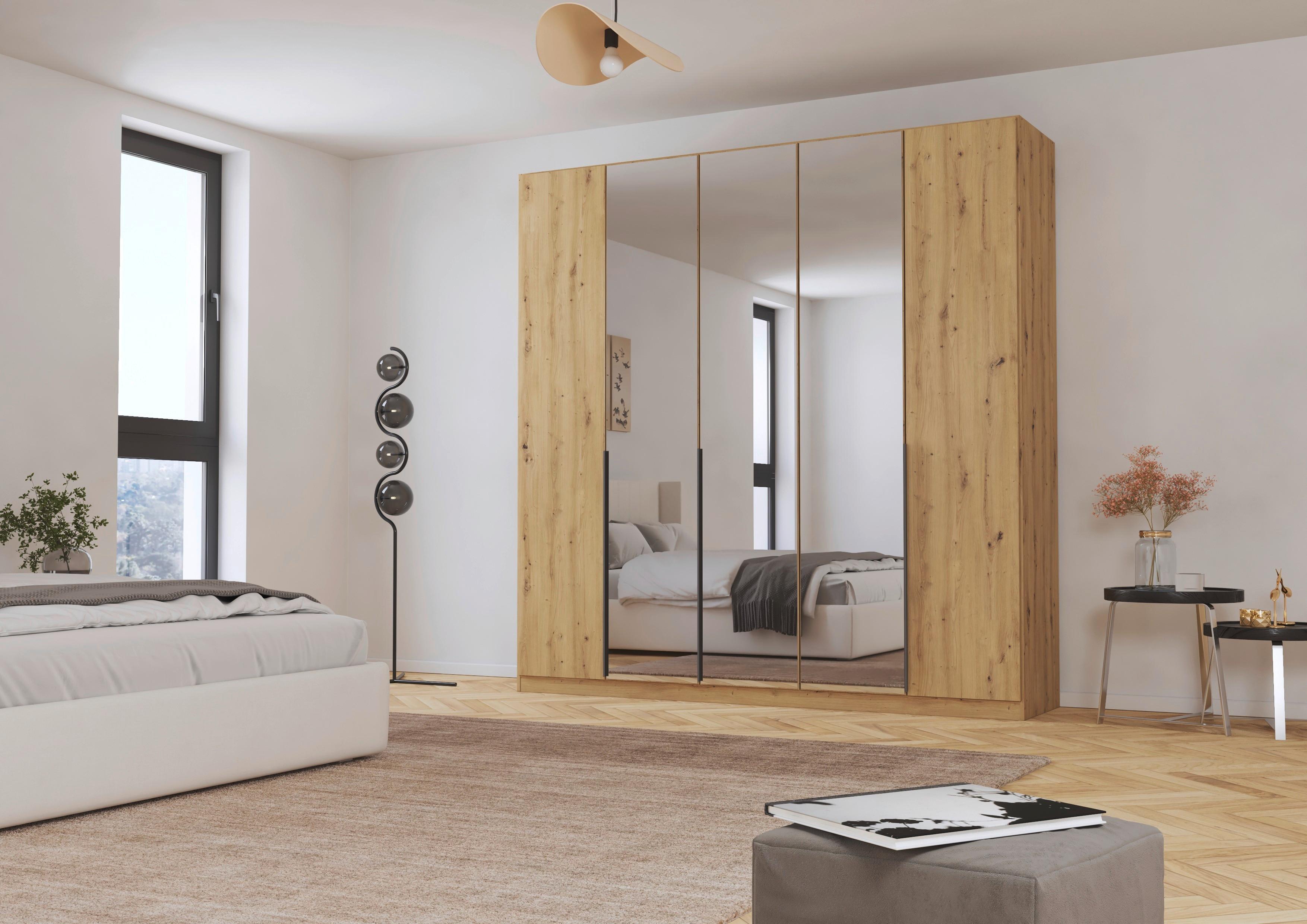 Ormar S Klasičnim Vratima Alabama - siva/srebrne boje, Moderno, drvni materijal/metal (226/229/54cm) - Modern Living