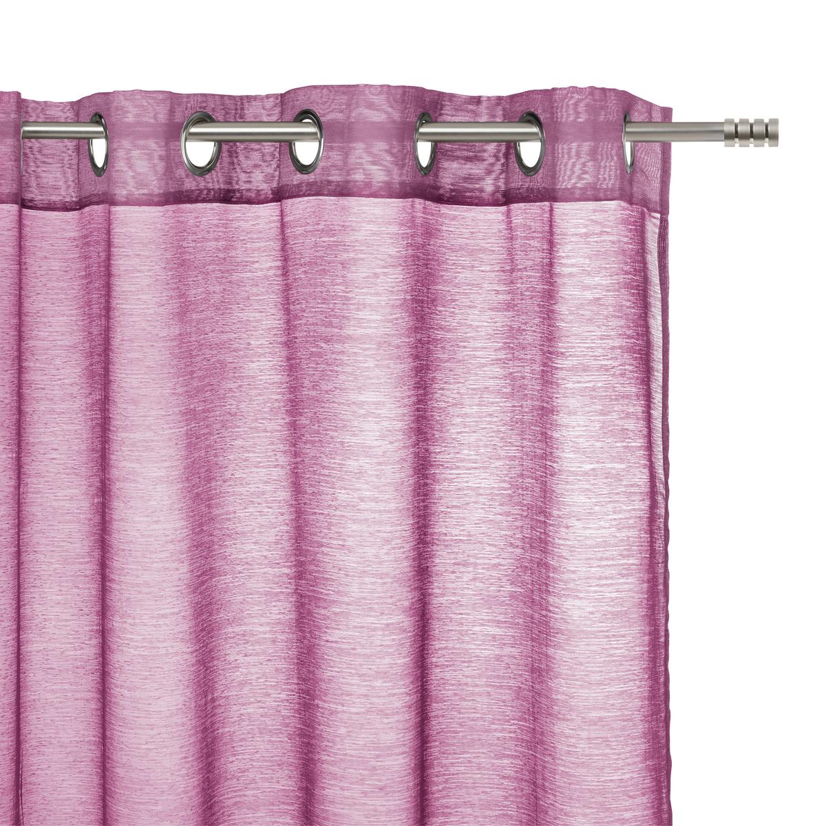Zavesa Z Obročki Dolly - siva/antracit, tekstil (140/245cm) - Modern Living