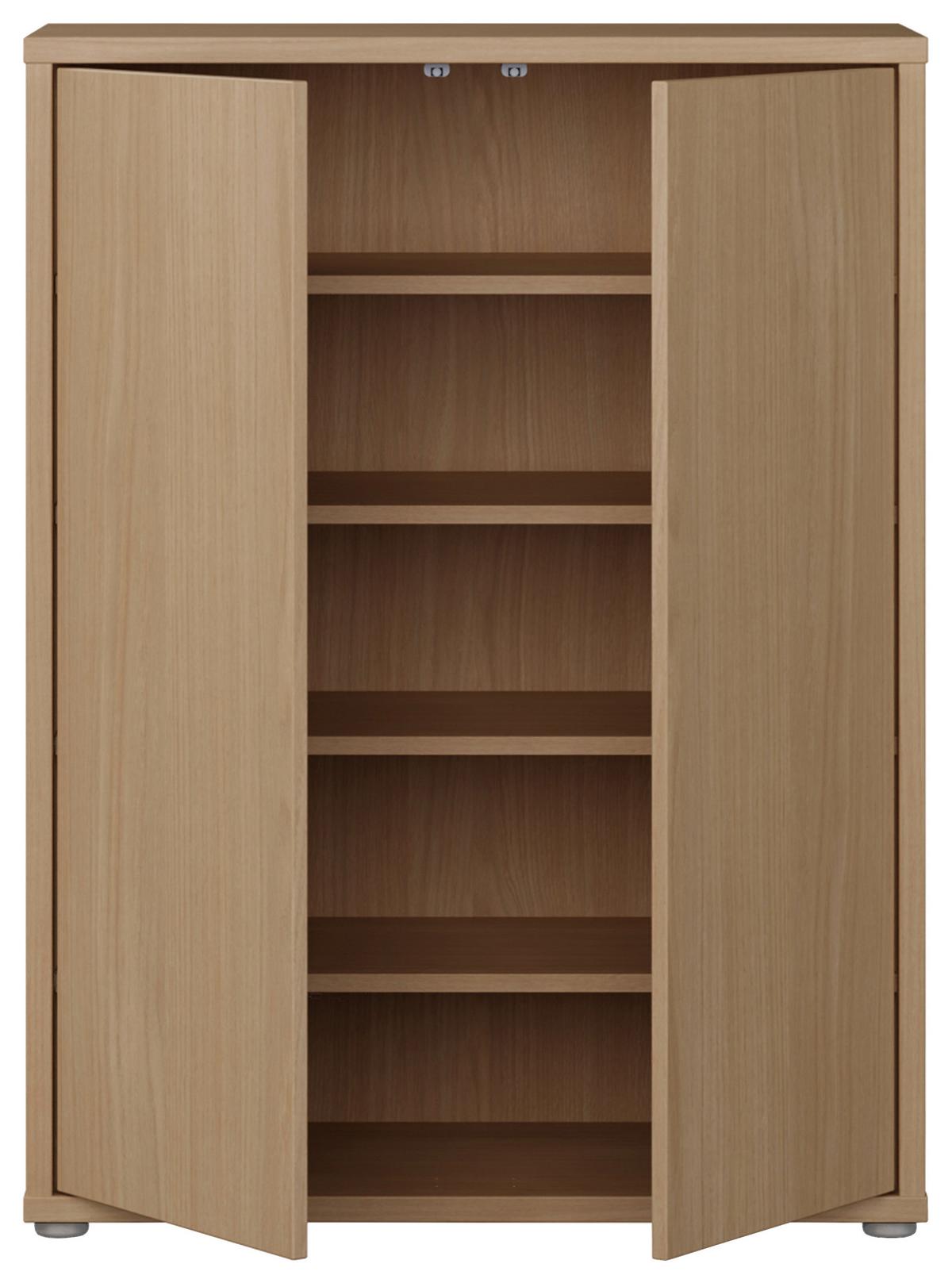 Omara Za Čevlje Alice, Barva Hrasta - siva/barve hrasta, Moderno, umetna masa/leseni material (74,5/99,1/34,9cm) - Carryhome