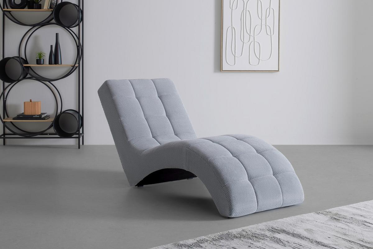 Fotoliu sezlong de relaxare LAGUNA - gri deschis, Modern, textil (68/80/167cm) - Mömax