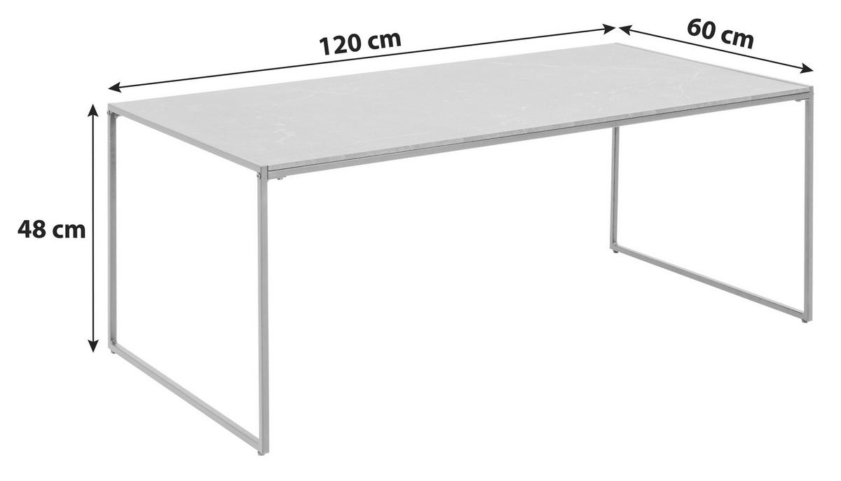 STOLIK KAWOWY INFINITY - czarny, Konventionell, materiał drewnopochodny/metal (120/60/48cm) - MID.YOU