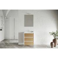 Element Ispod Umivaonika Lisbona - bijela visoki sjaj/boje kroma, Basics, drvni materijal/plastika (60/74/46cm)