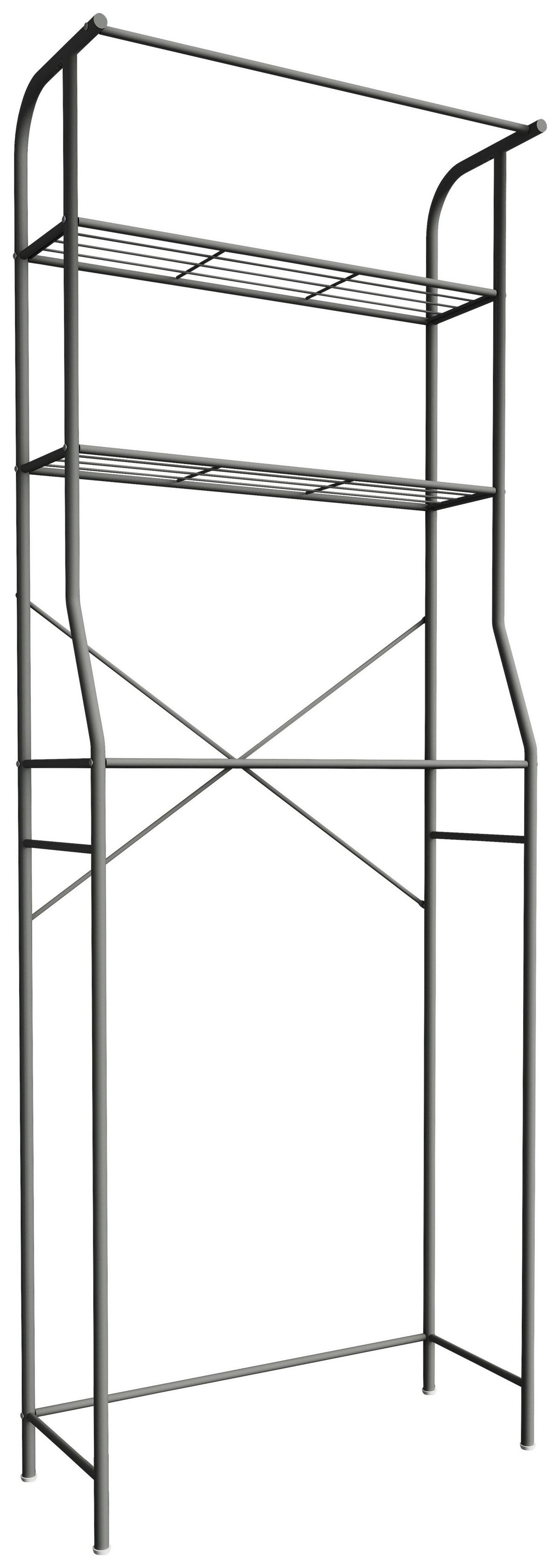 Omarica Za Pralni Stroj Tubas L, Črna - črna, Moderno, kovina/umetna masa (60/167/24cm) - MID.YOU